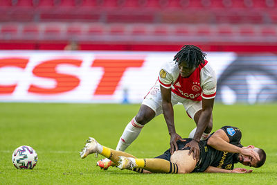 Traoré in de spits is nog wel een puntje van aandacht: vallen en opstaan. © Pro Shots